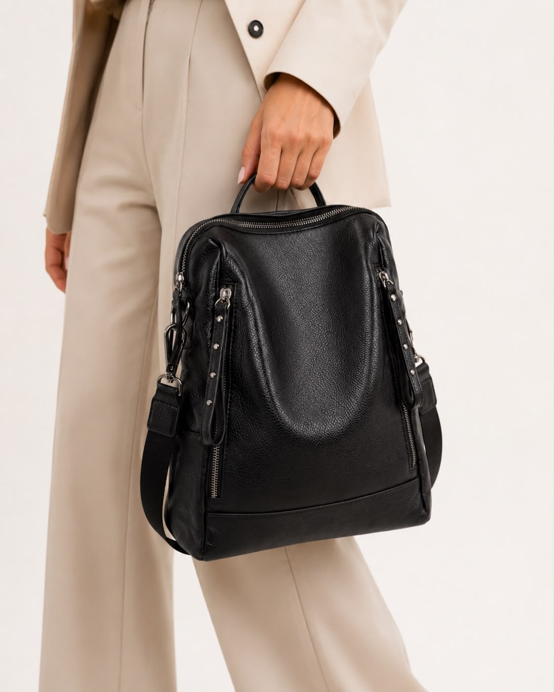 Sac à Dos Femme Convertible Camille – Noir