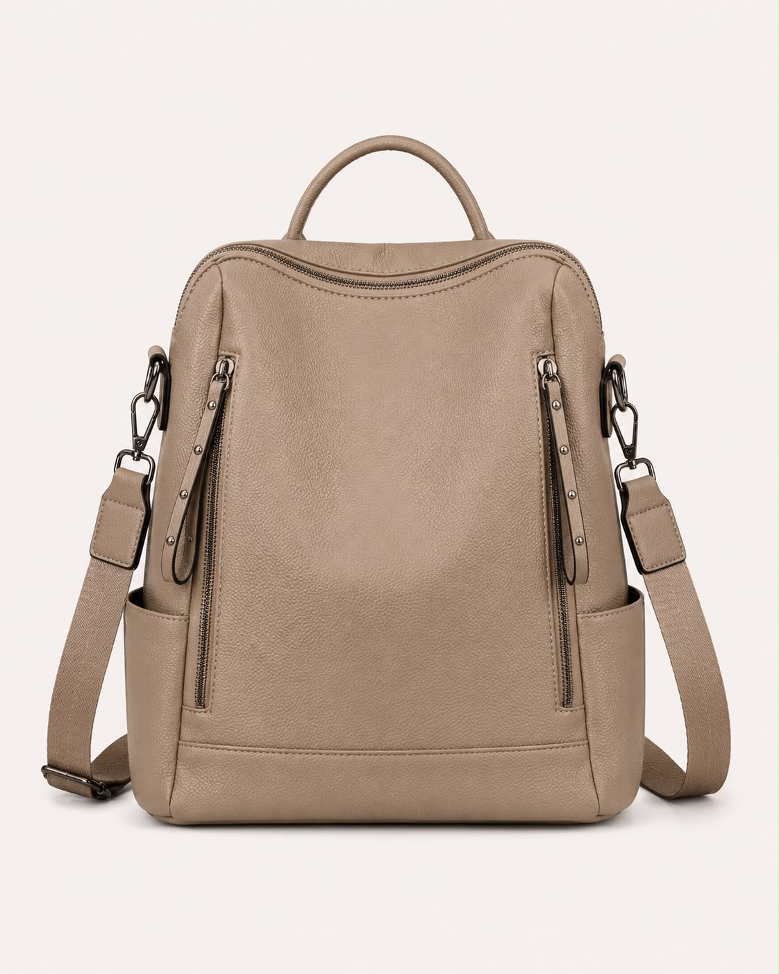 Sac à Dos Femme Convertible Camille – Kaki Beige