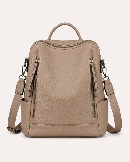 Sac à Dos Femme Convertible Camille – Kaki Beige