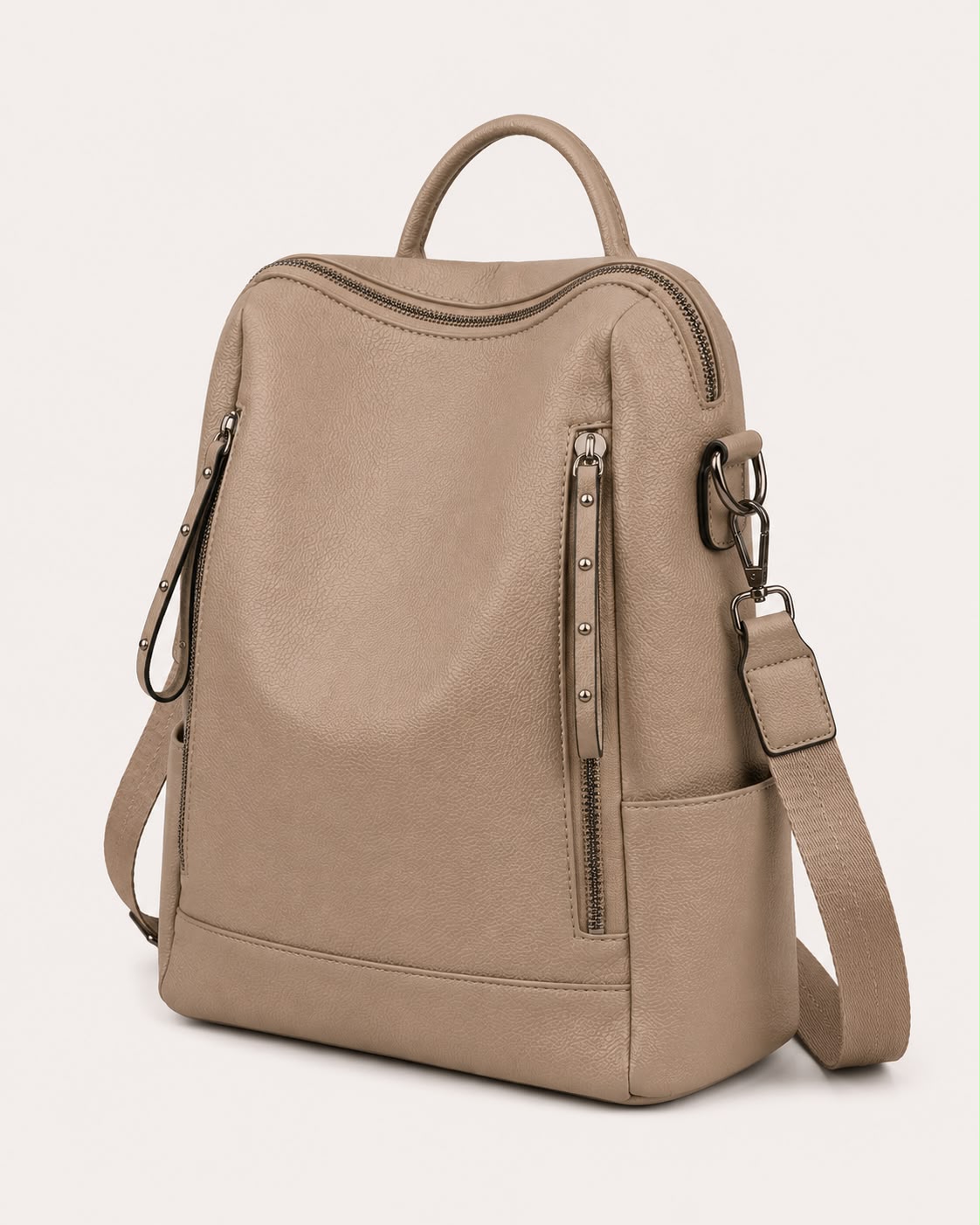 Sac à Dos Femme Convertible Camille – Kaki Beige