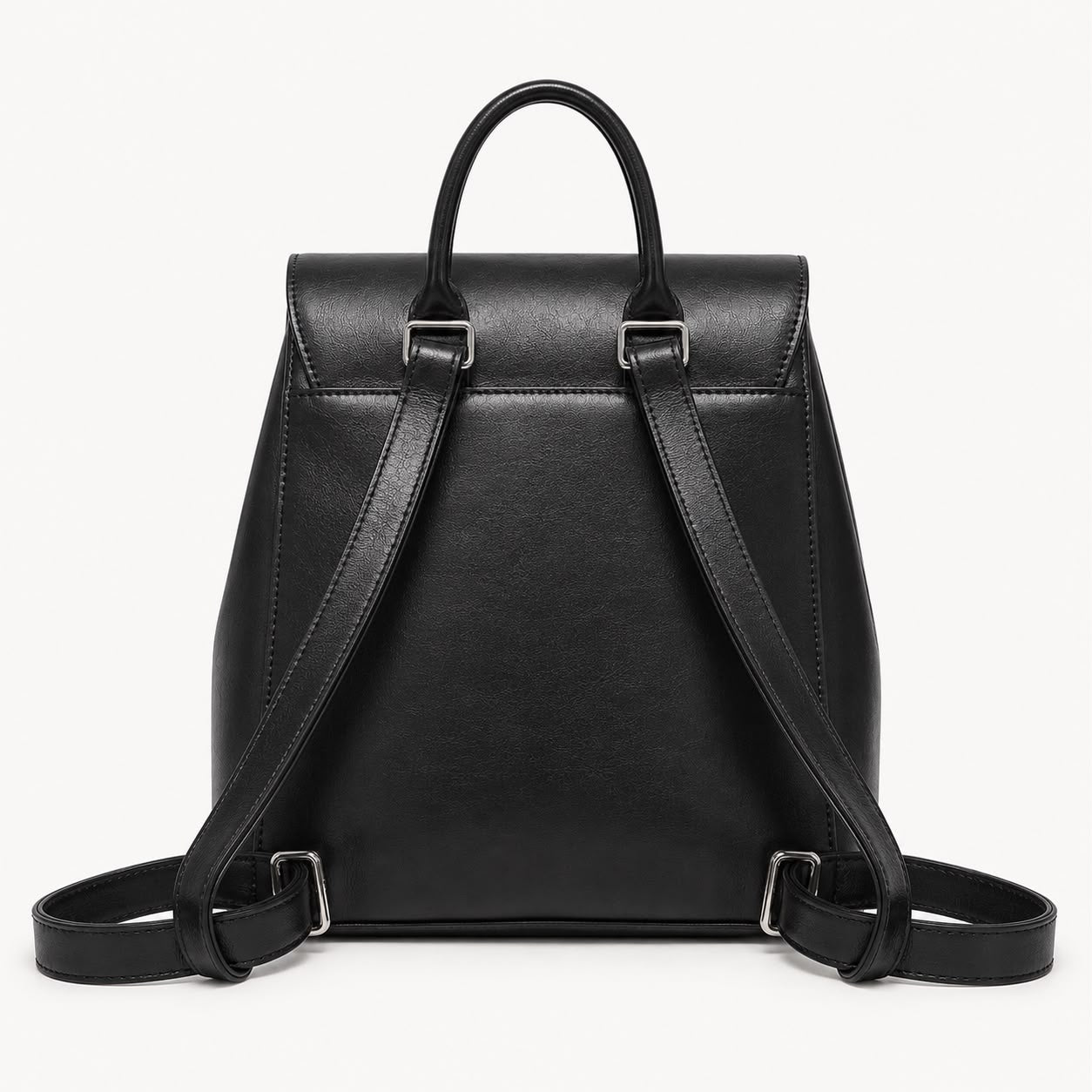 Sac à Dos Femme en Cuir Véritable Noir – Grande Capacité