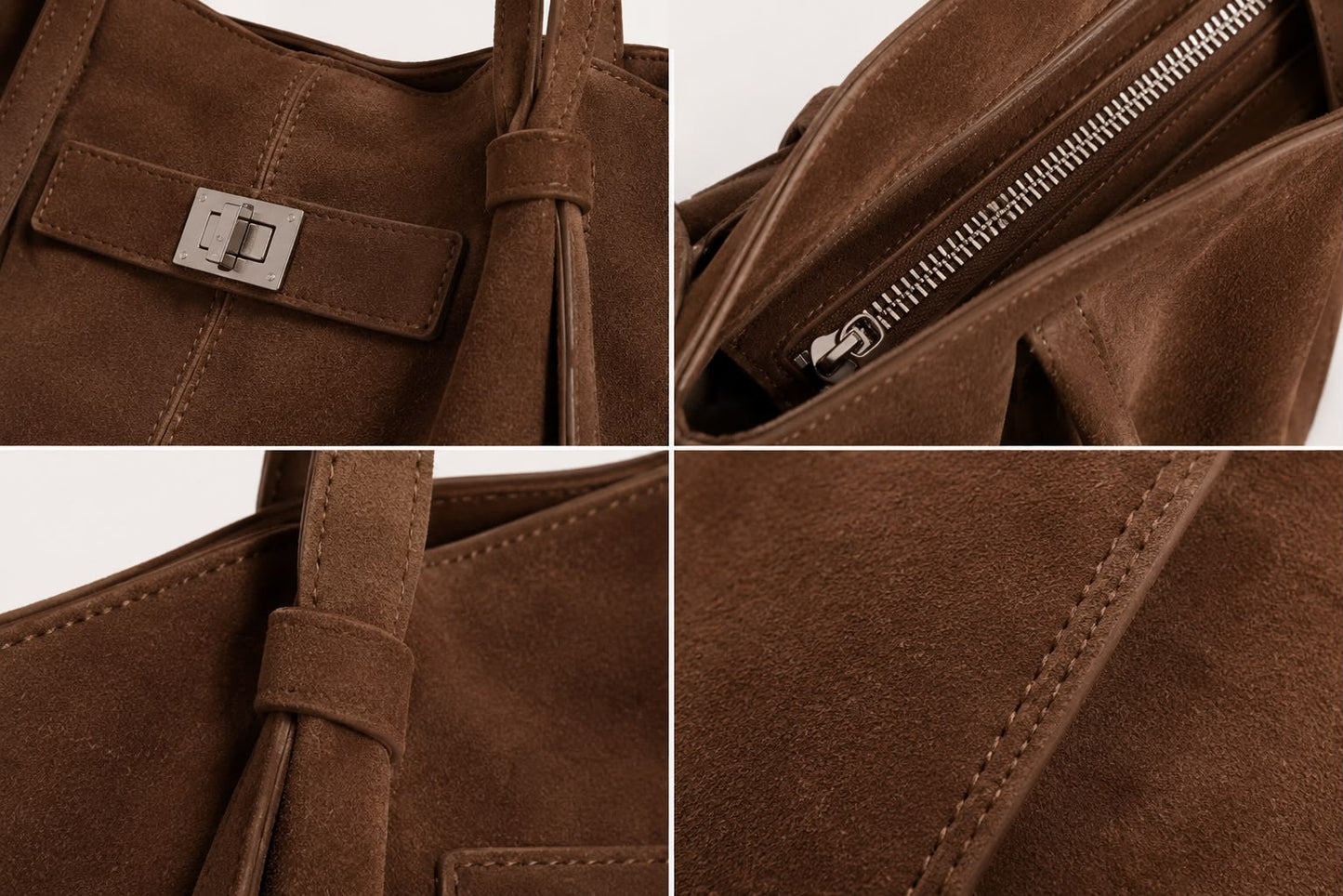 Grand Sac Cabas Femme Aélia Brun
