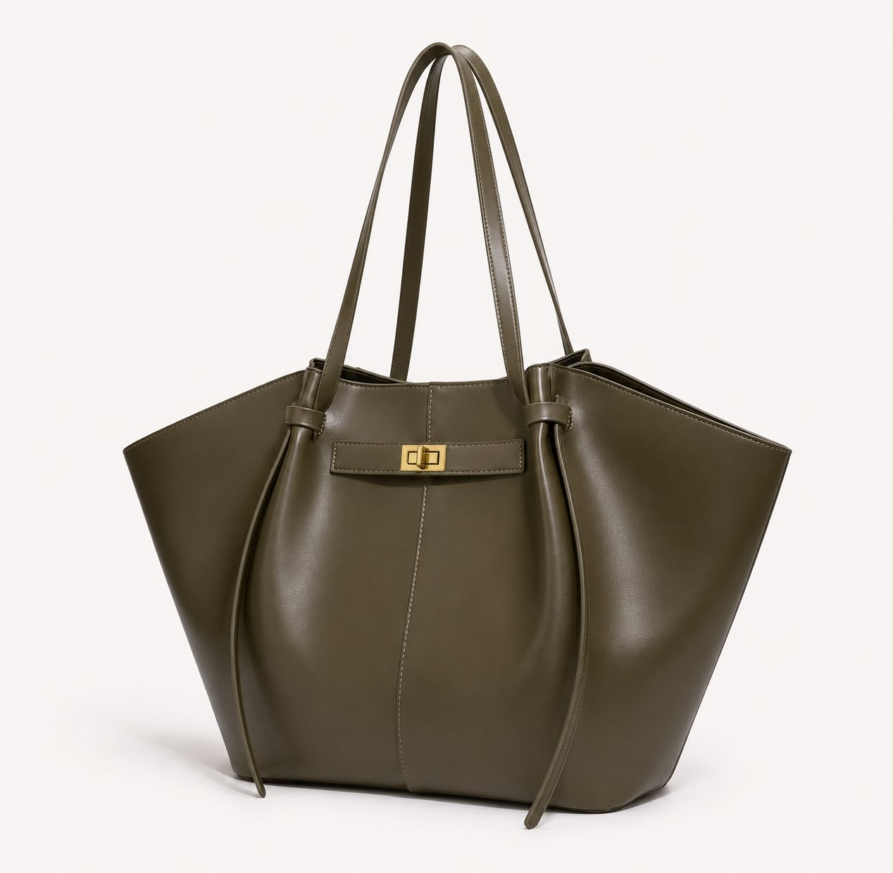 Grand Sac Cabas Femme Aélia Vert Armée