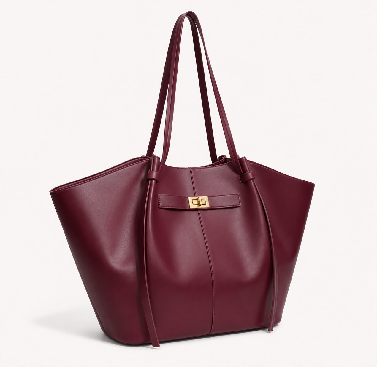 Grand Sac Cabas Femme Aélia Bourgogne