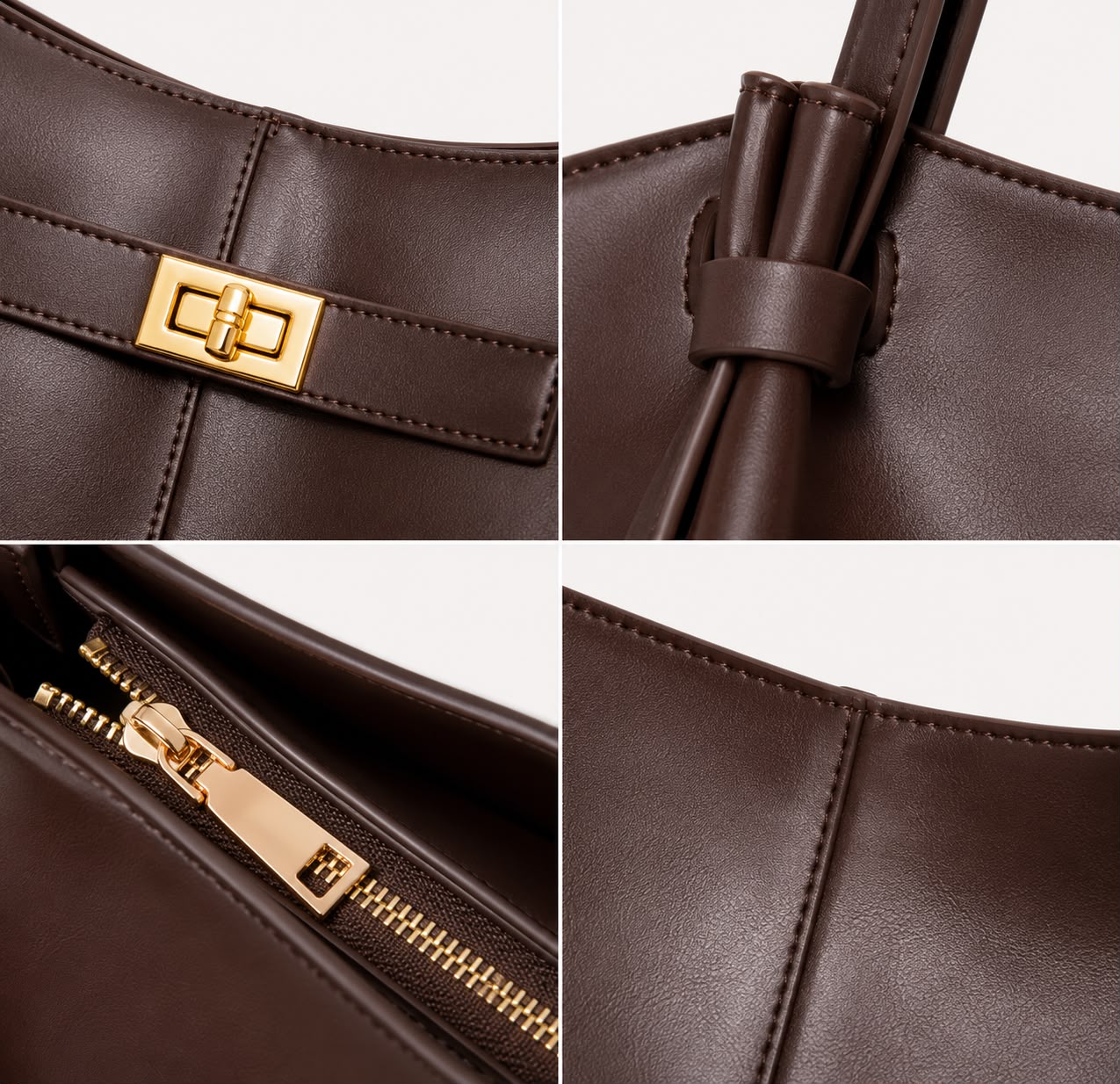 Grand Sac Cabas Femme Aélia Café