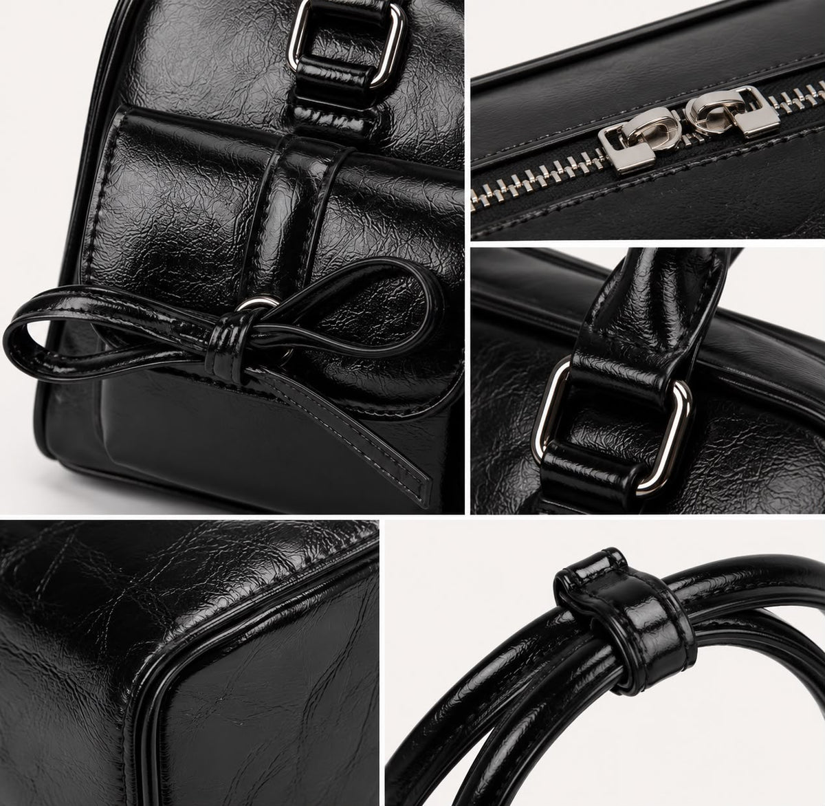 Sac Bandoulière Bowling Noir