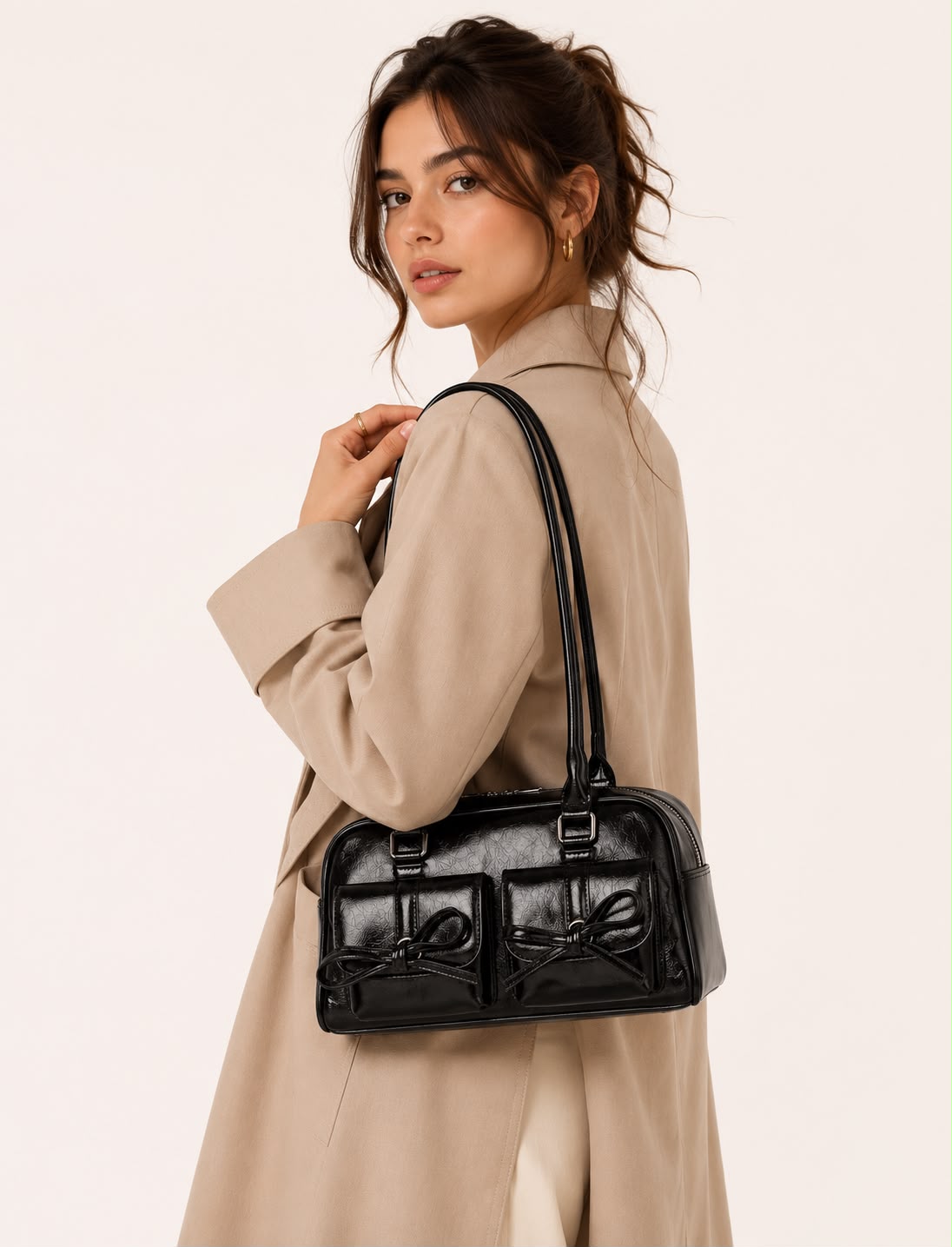 Sac Bandoulière Bowling Noir