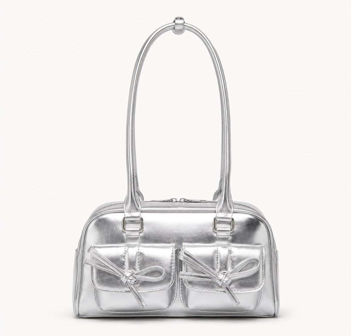 Sac Bandoulière Bowling Argent