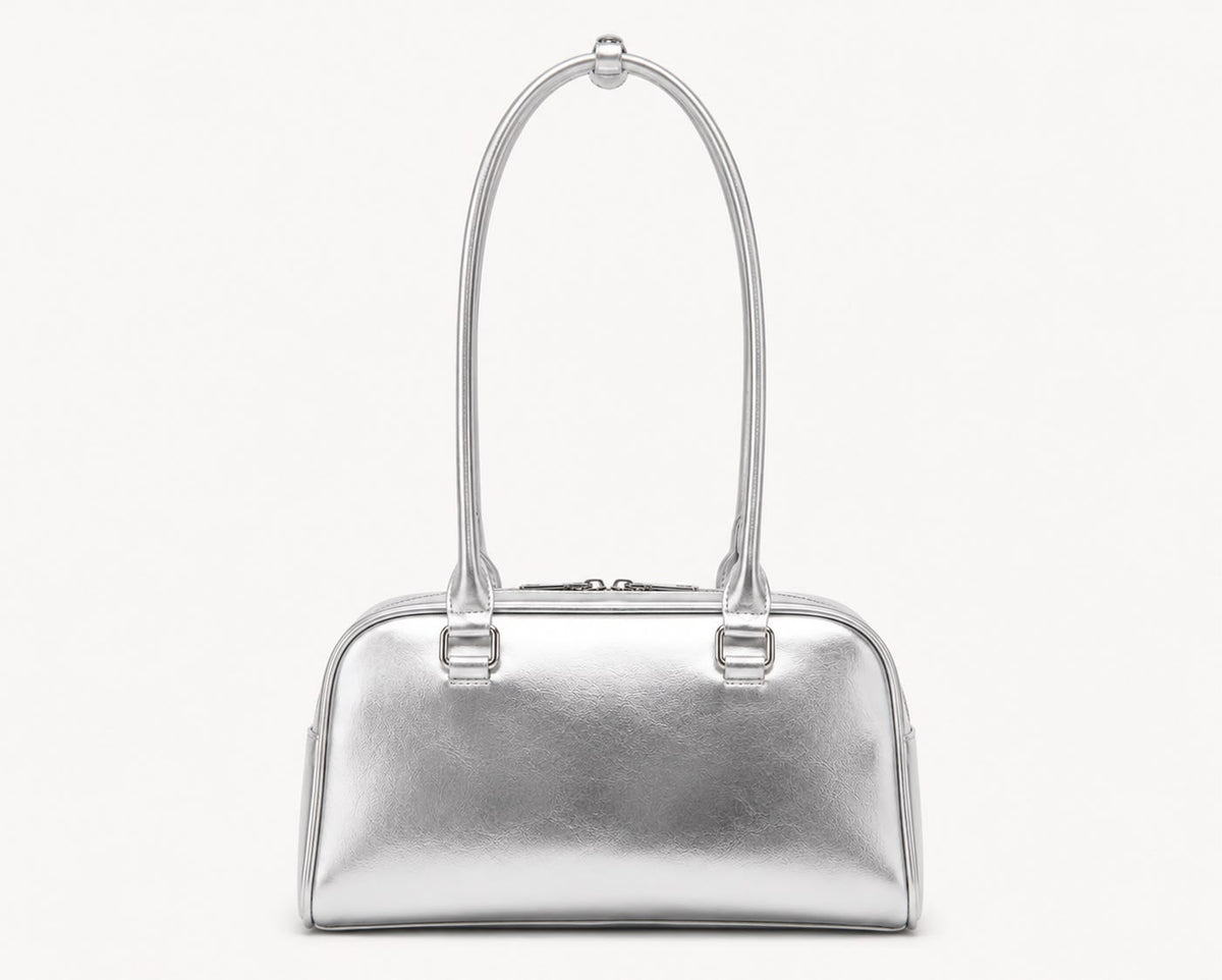 Sac Bandoulière Bowling Argent