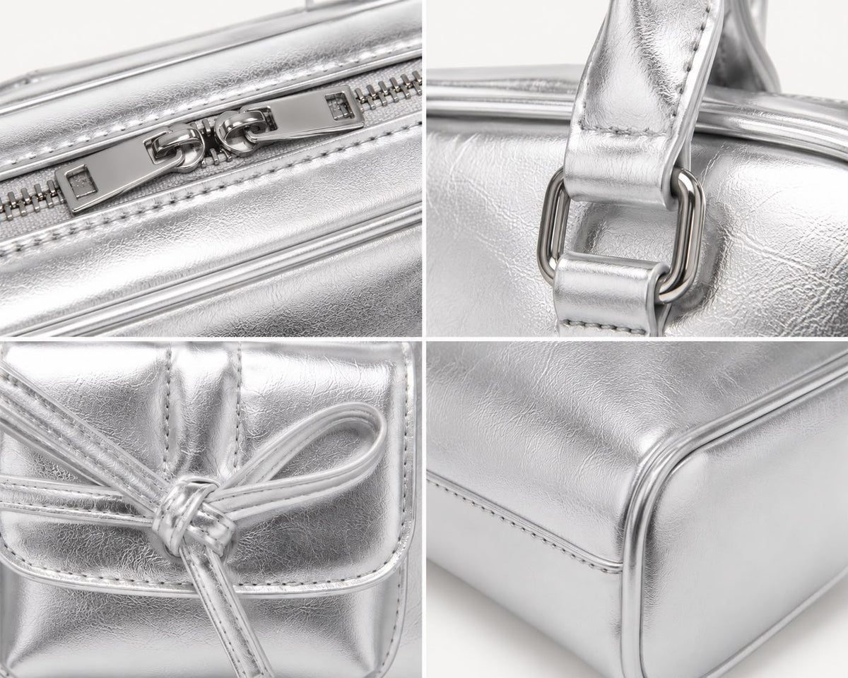 Sac Bandoulière Bowling Argent
