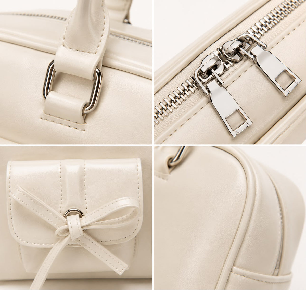 Sac Bandoulière Bowling Blanc