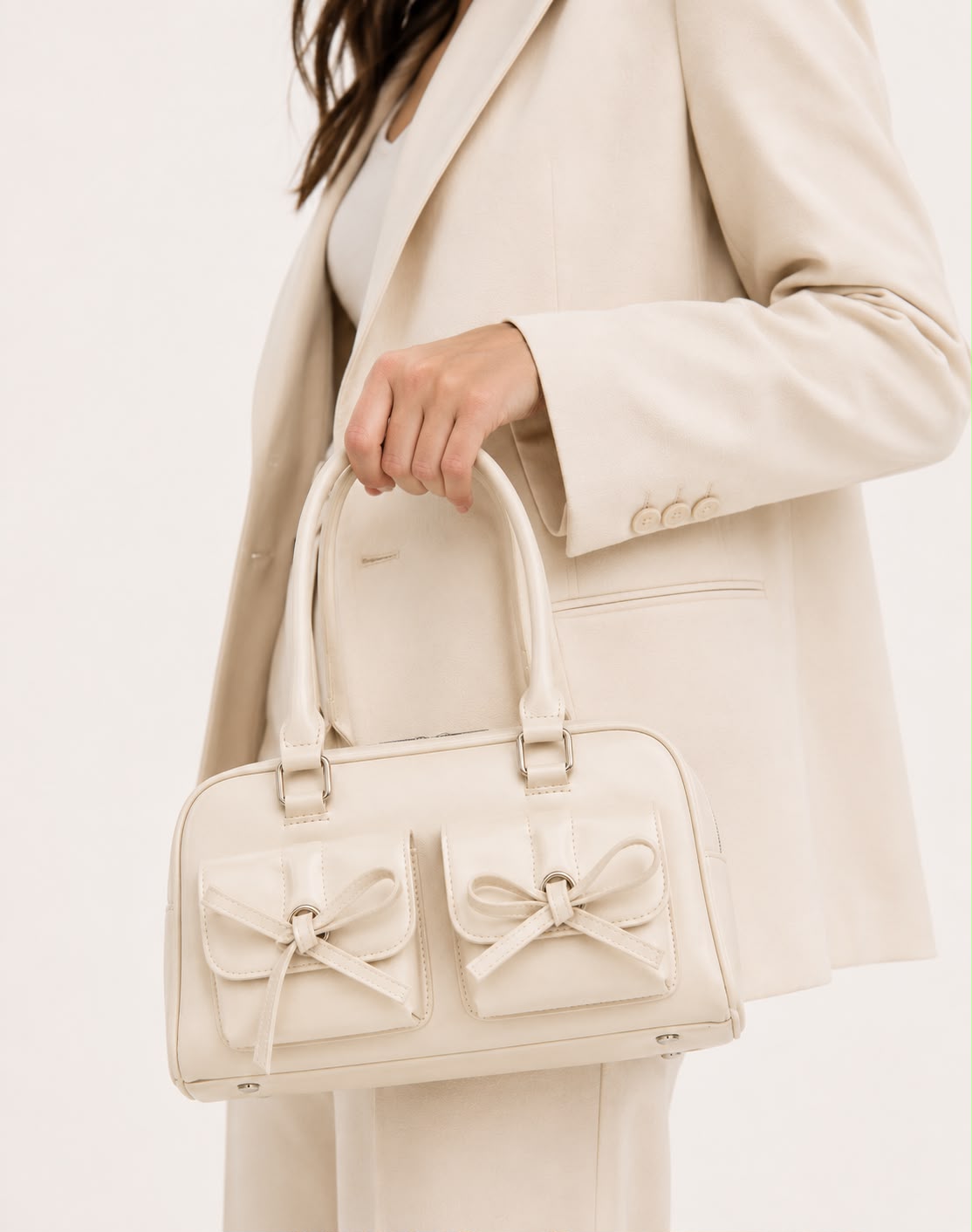 Sac Bandoulière Bowling Blanc