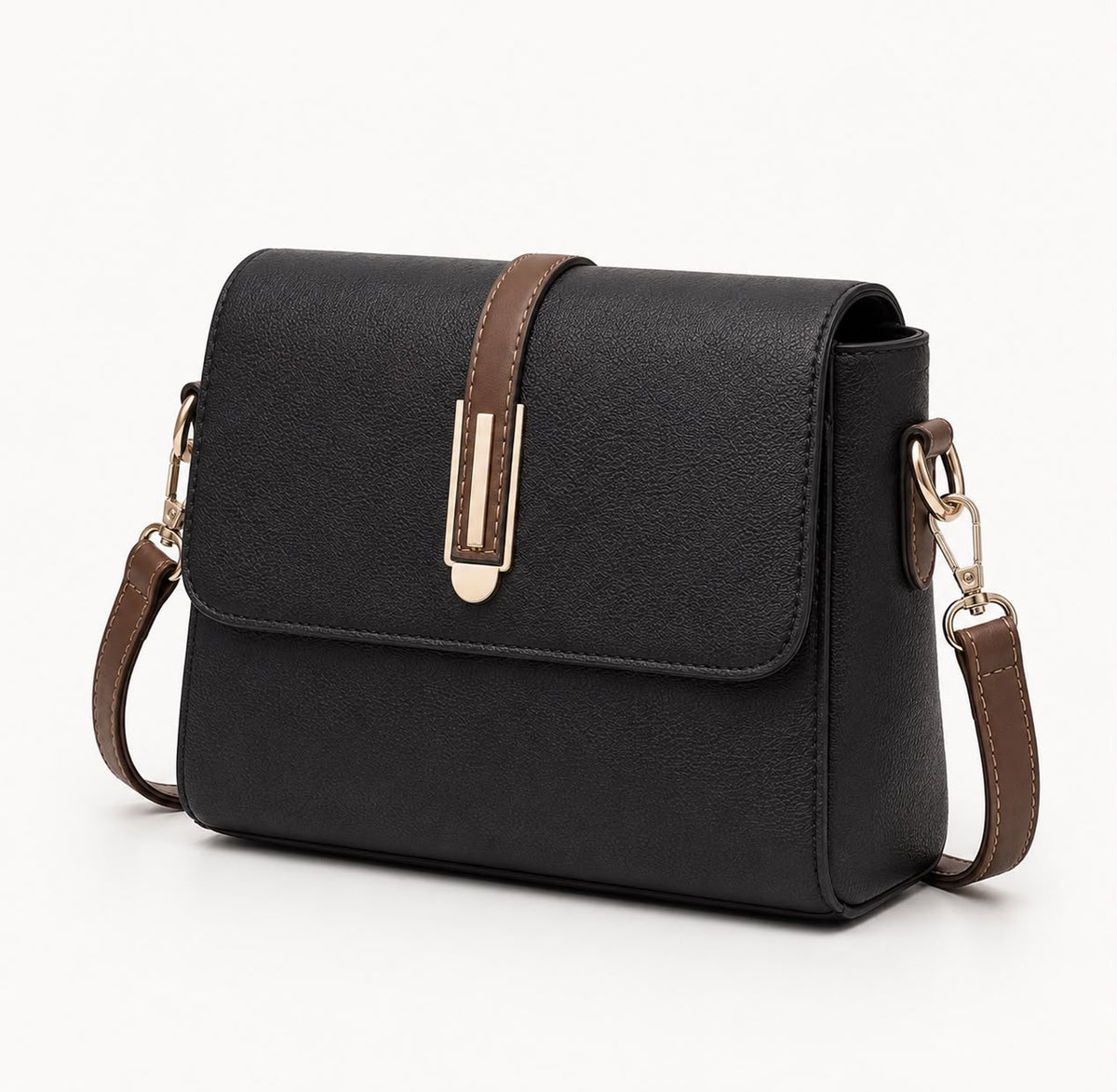 Sac Bandoulière Femme Noir en Cuir PU à Rabat
