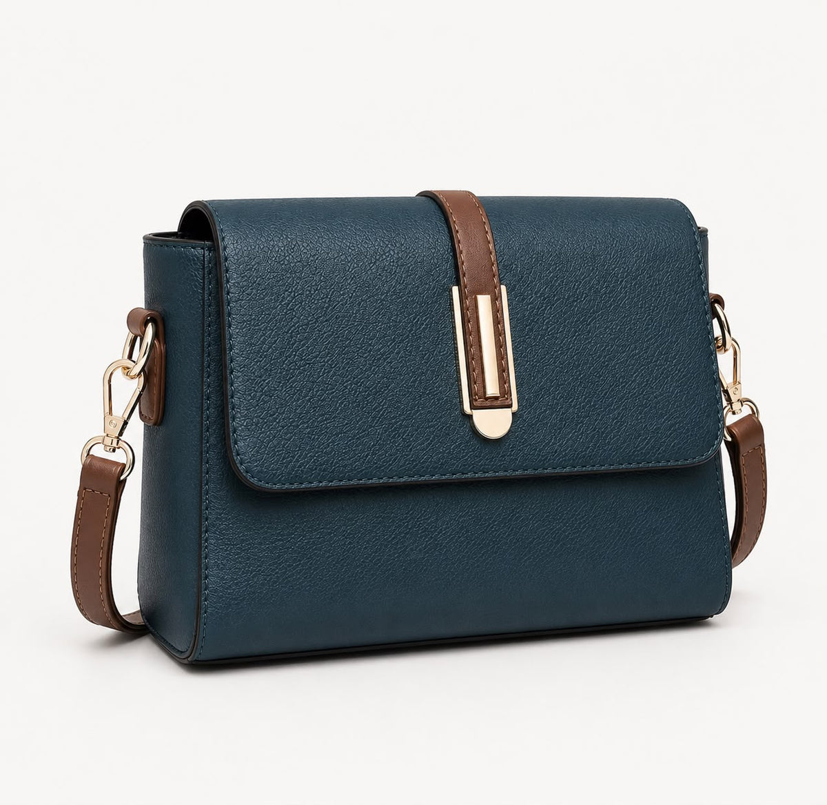 Sac Bandoulière Femme Bleu en Cuir PU à Rabat