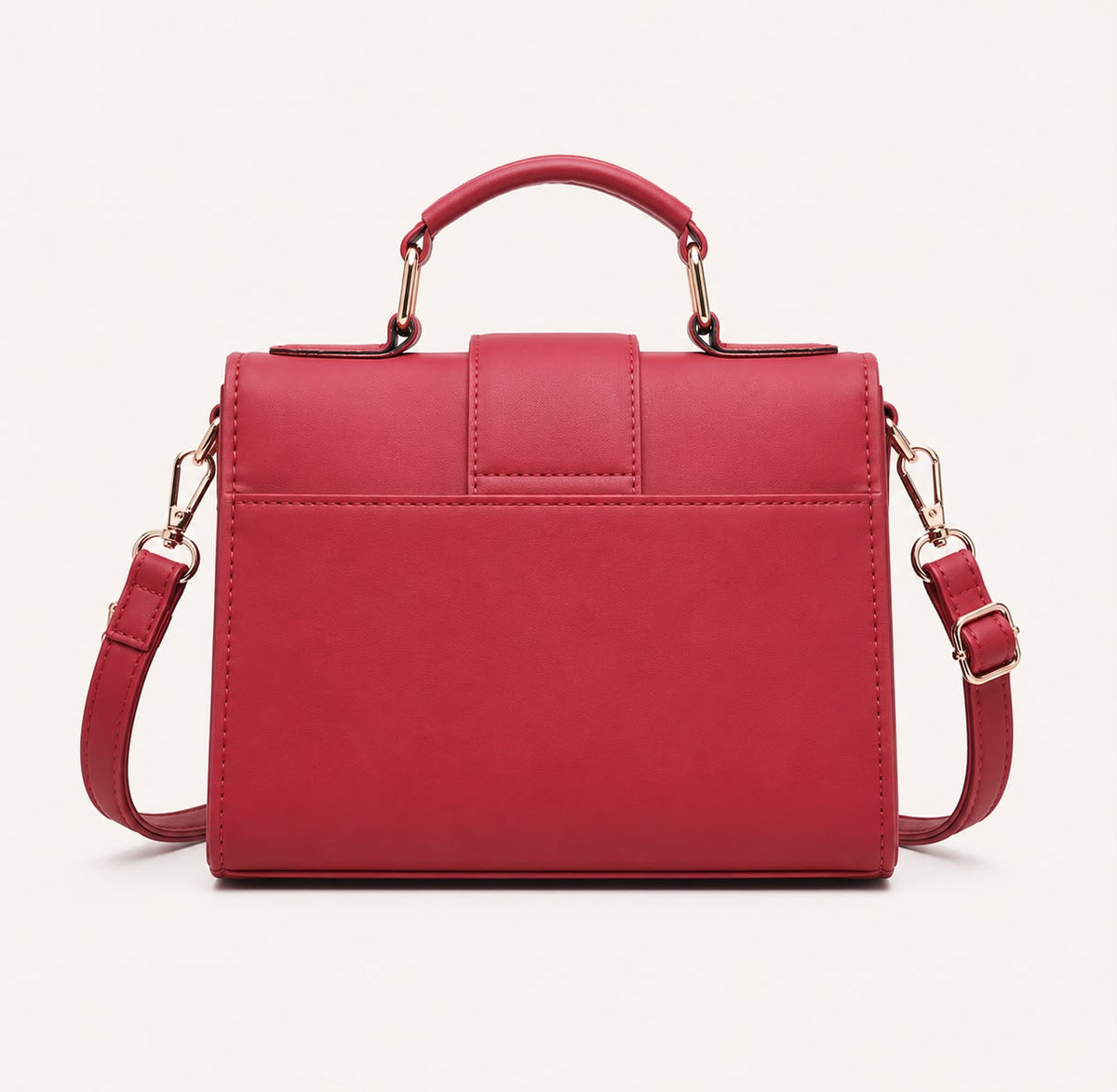 Sac bandoulière bordeaux à rabat