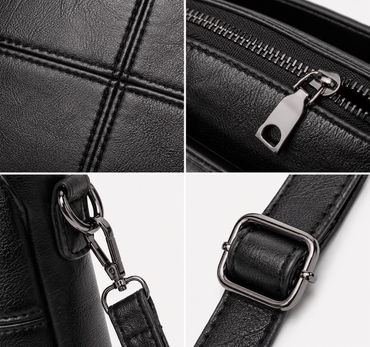 Sac Bandoulière Femme Noir à Motif Animal
