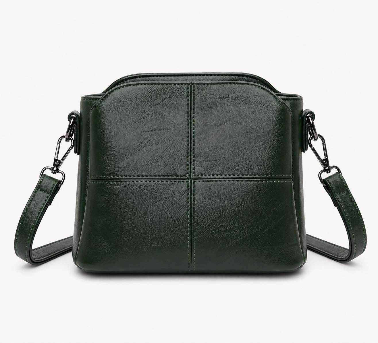 Sac Bandoulière Femme Vert à Motif Animal