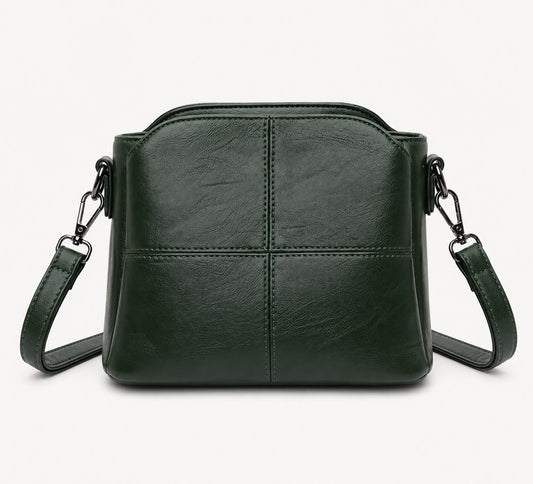 Sac Bandoulière Femme Vert à Motif Animal