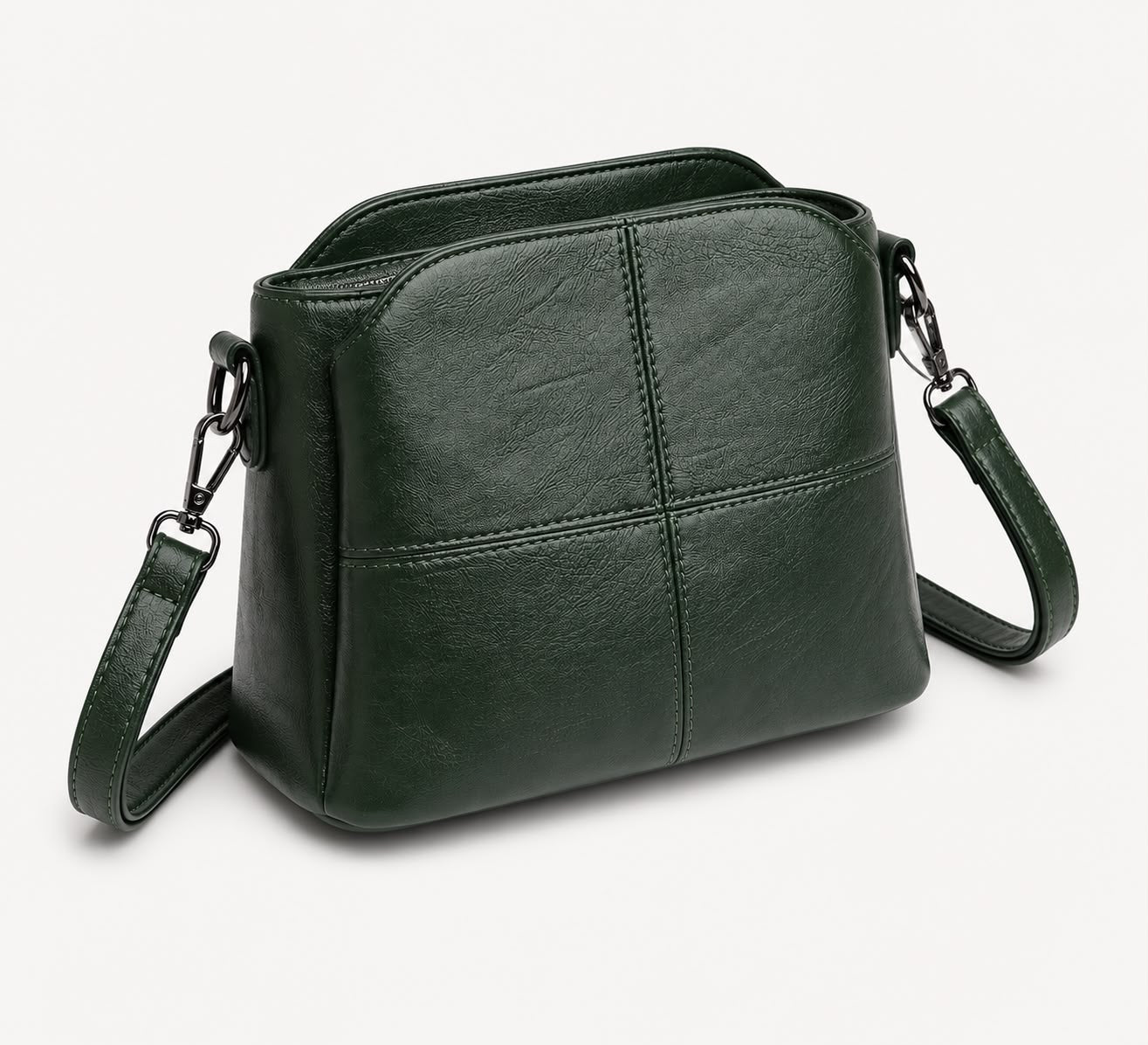 Sac Bandoulière Femme Vert à Motif Animal