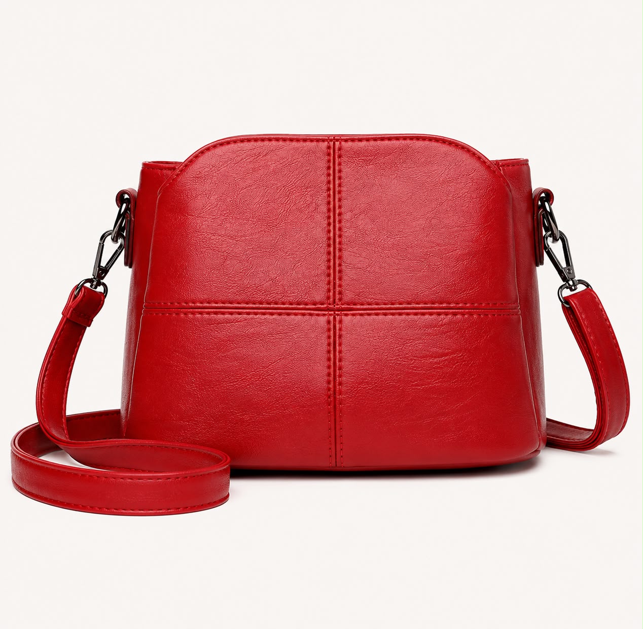 Sac Bandoulière Femme Rouge à Motif Animal