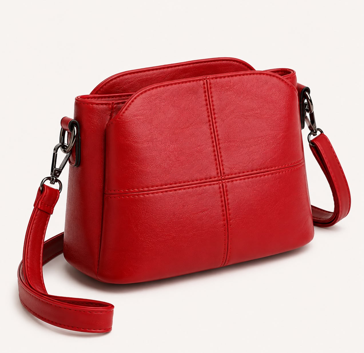 Sac Bandoulière Femme Rouge à Motif Animal