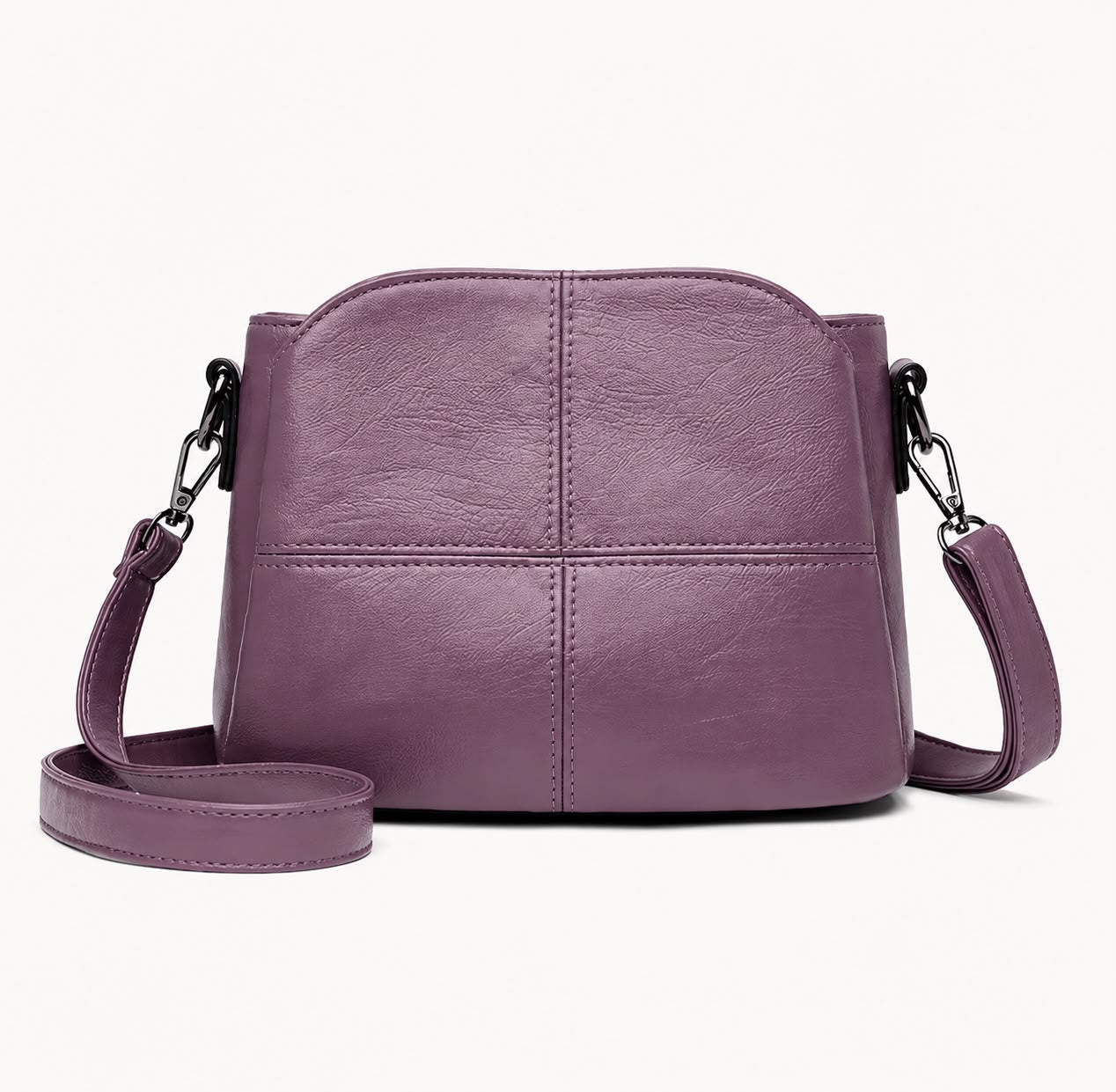 Sac Bandoulière Femme Violet à Motif Animal