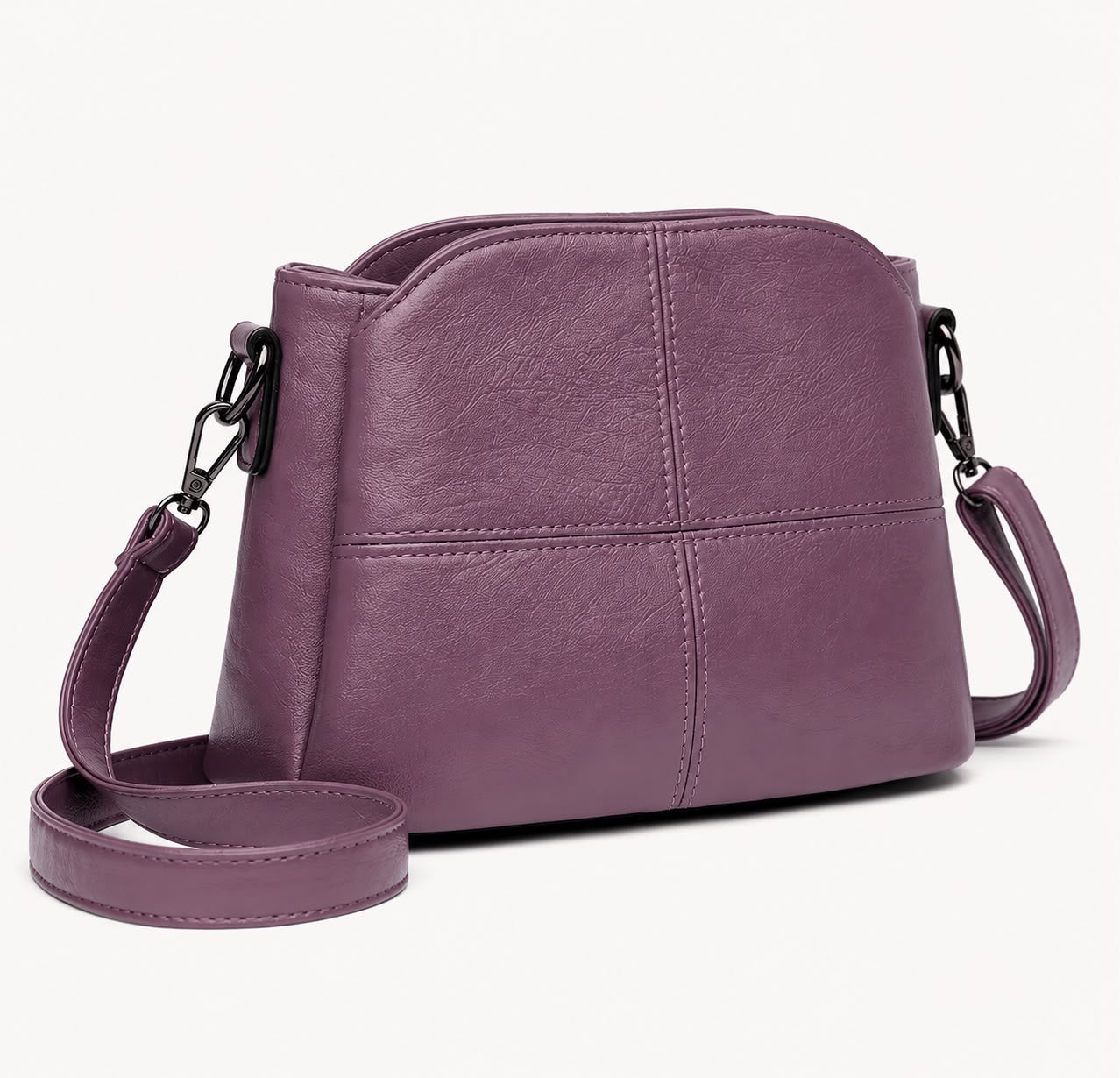 Sac Bandoulière Femme Violet à Motif Animal