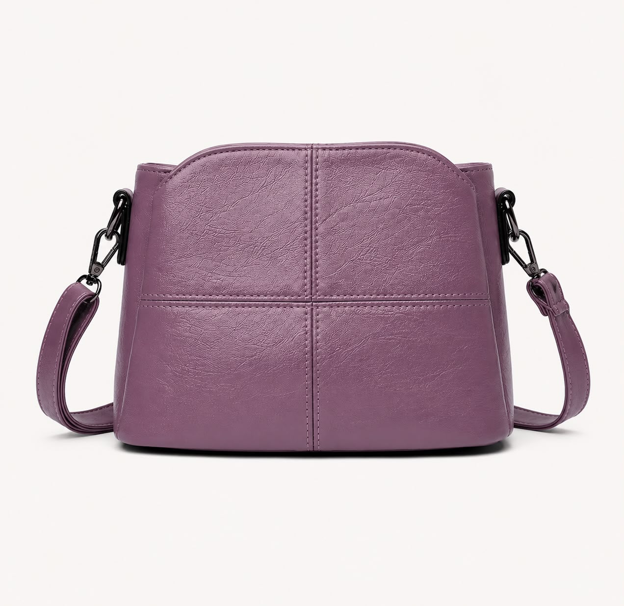 Sac Bandoulière Femme Violet à Motif Animal