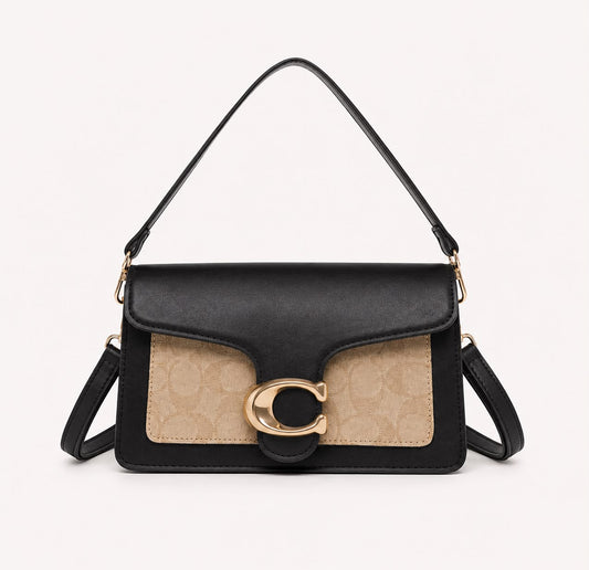 Sac Bandoulière Femme Élise – Noir et Kaki