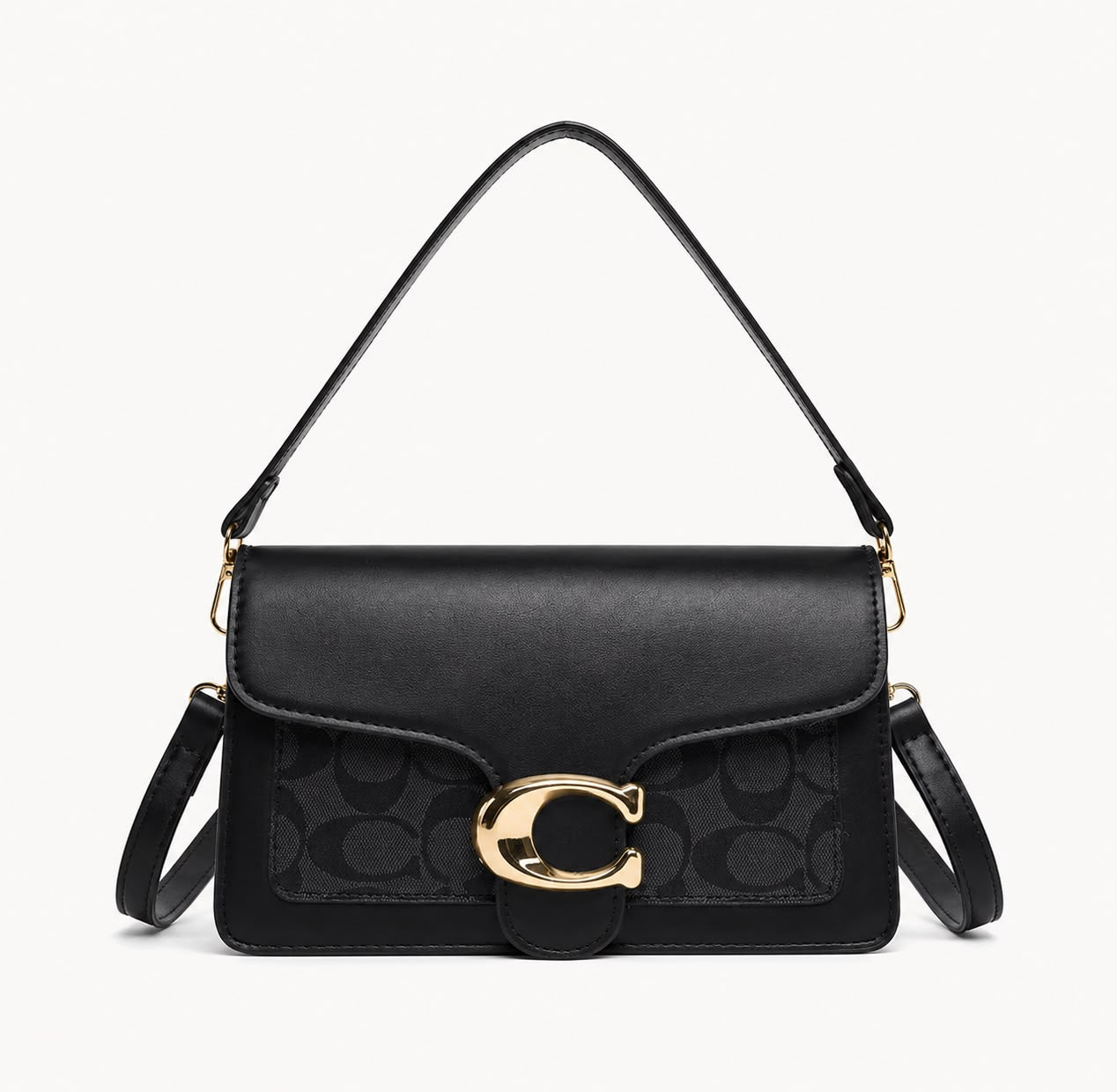 Sac Bandoulière Femme Élise – Noir Intense