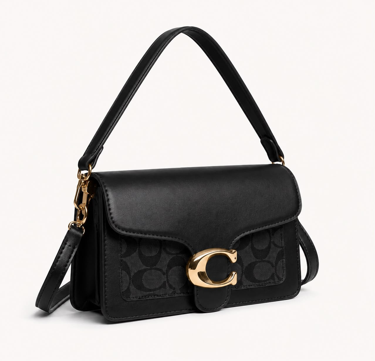 Sac Bandoulière Femme Élise – Noir Intense