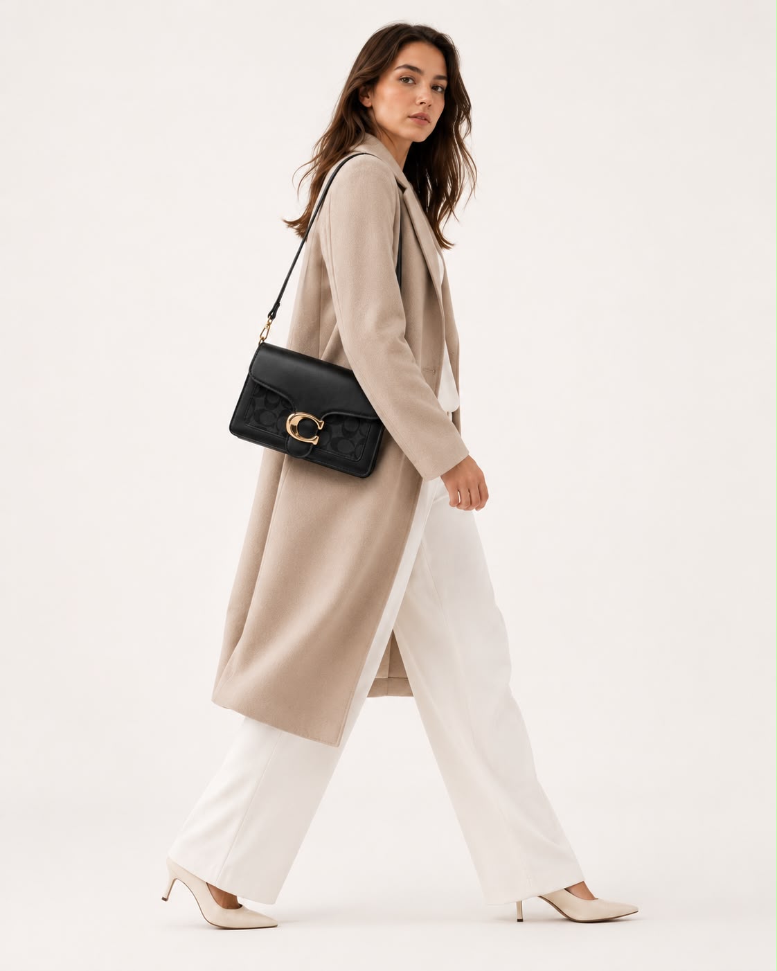 Sac Bandoulière Femme Élise – Noir Intense